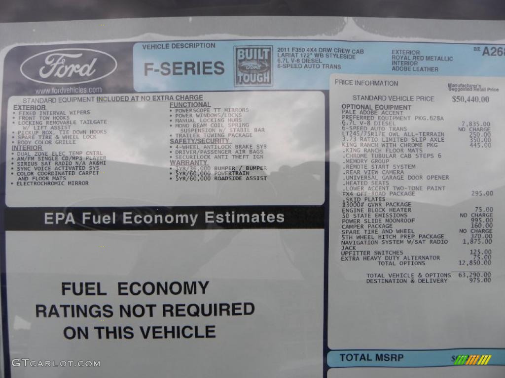 2011 F350 Super Duty King Ranch Crew Cab 4x4 Dually - Royal Red Metallic / Chaparral Leather photo #35