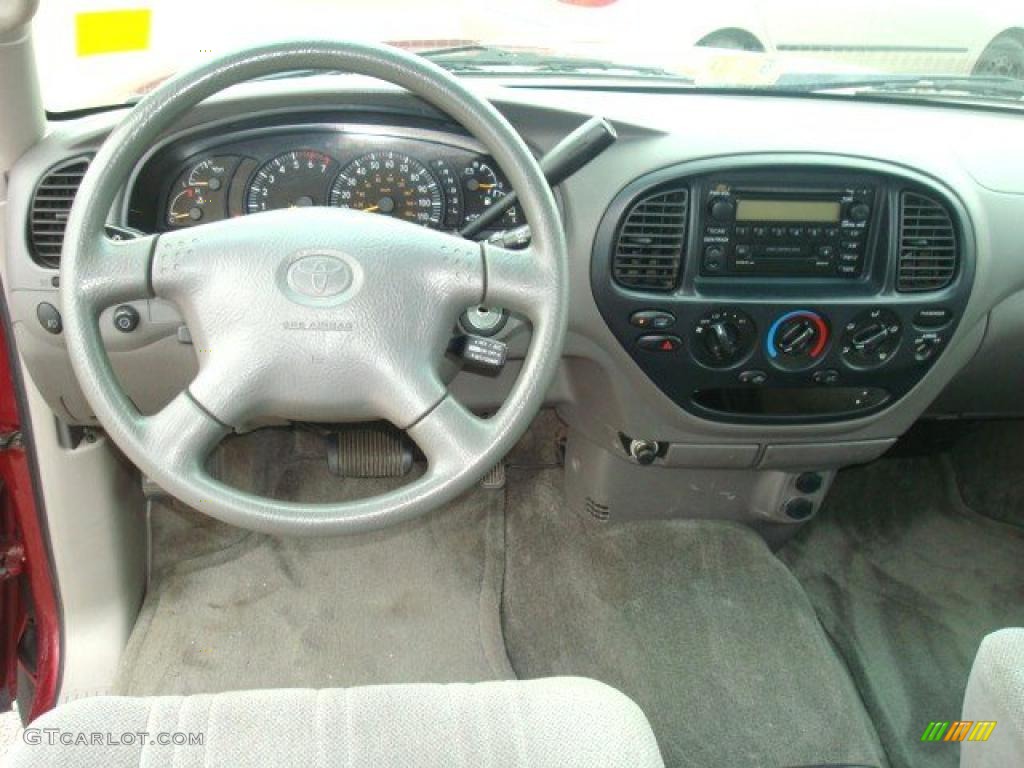 2002 Tundra SR5 Access Cab - Sunfire Red Pearl / Gray photo #12