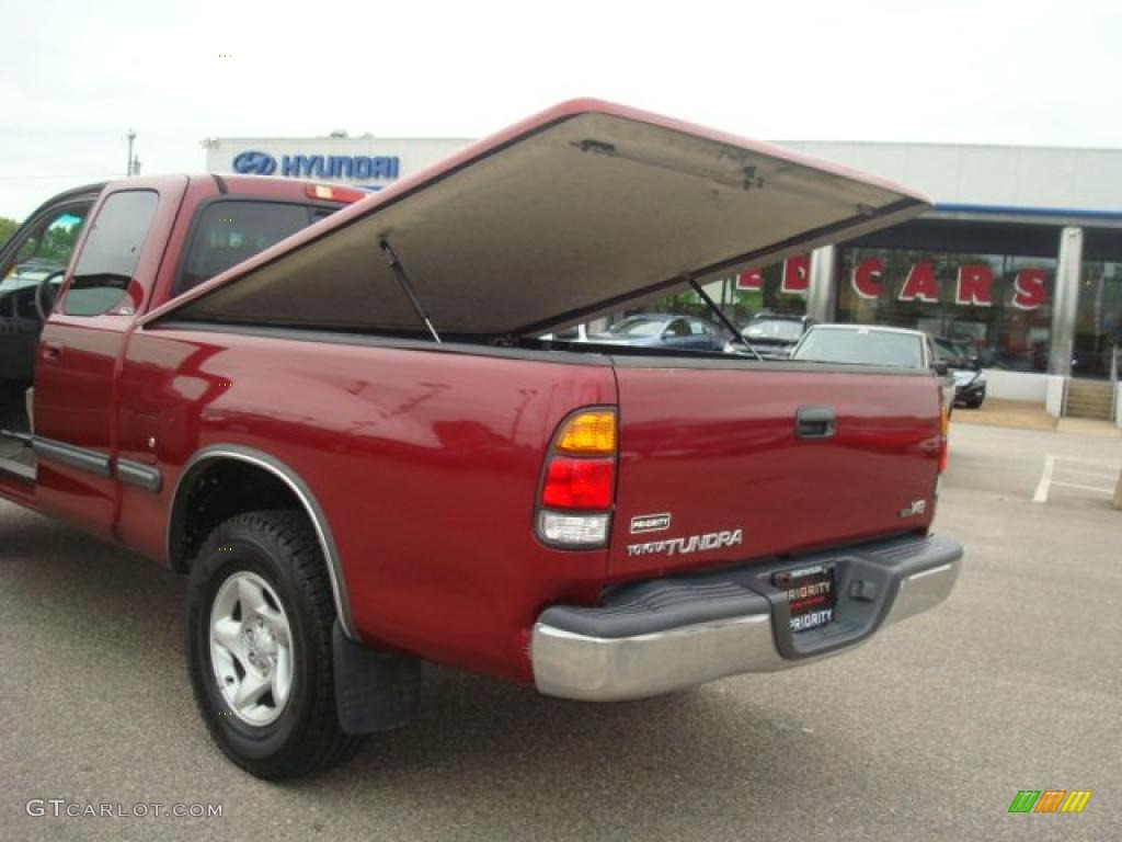 2002 Tundra SR5 Access Cab - Sunfire Red Pearl / Gray photo #25