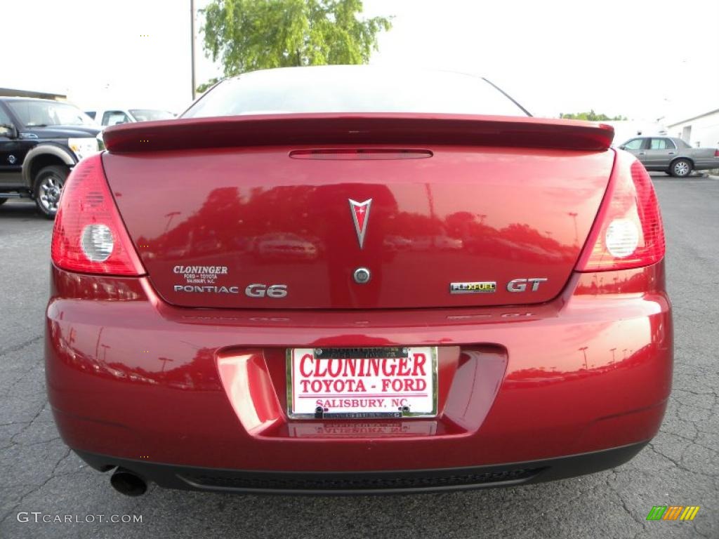 2009 G6 GT Sedan - Performance Red Metallic / Light Taupe photo #4
