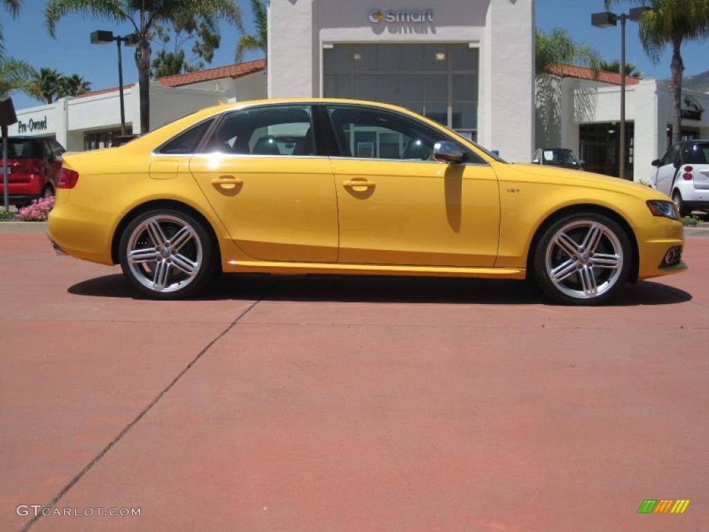 2010 S4 3.0 quattro Sedan - Imola Yellow / Black photo #4