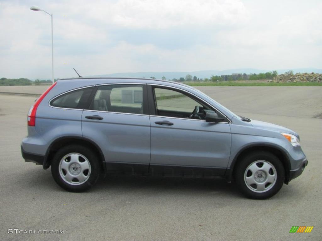 2008 CR-V LX 4WD - Glacier Blue Metallic / Gray photo #4