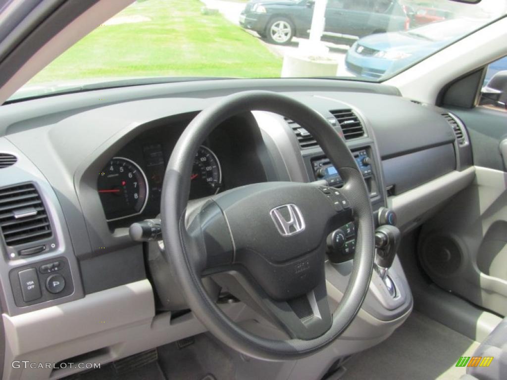 2008 CR-V LX 4WD - Glacier Blue Metallic / Gray photo #7