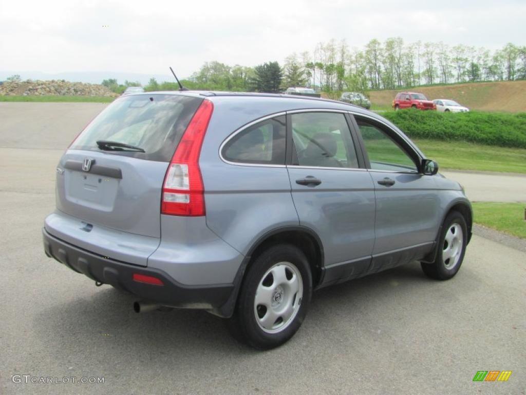 2008 CR-V LX 4WD - Glacier Blue Metallic / Gray photo #11