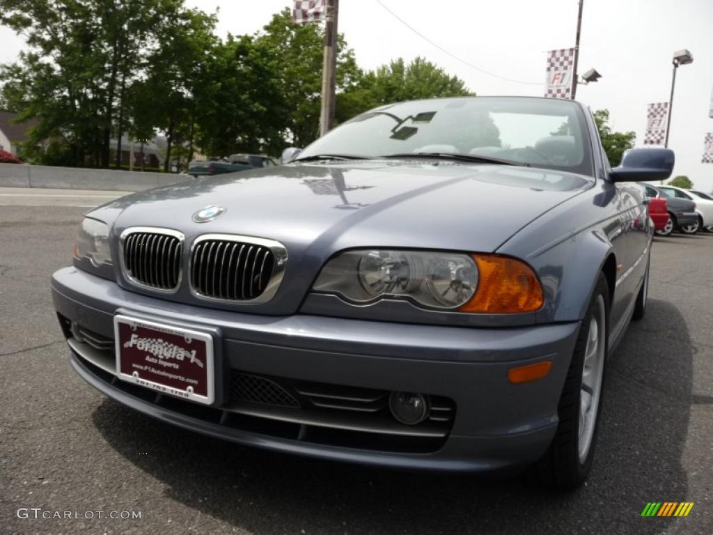 2001 3 Series 330i Convertible - Steel Grey Metallic / Grey photo #11