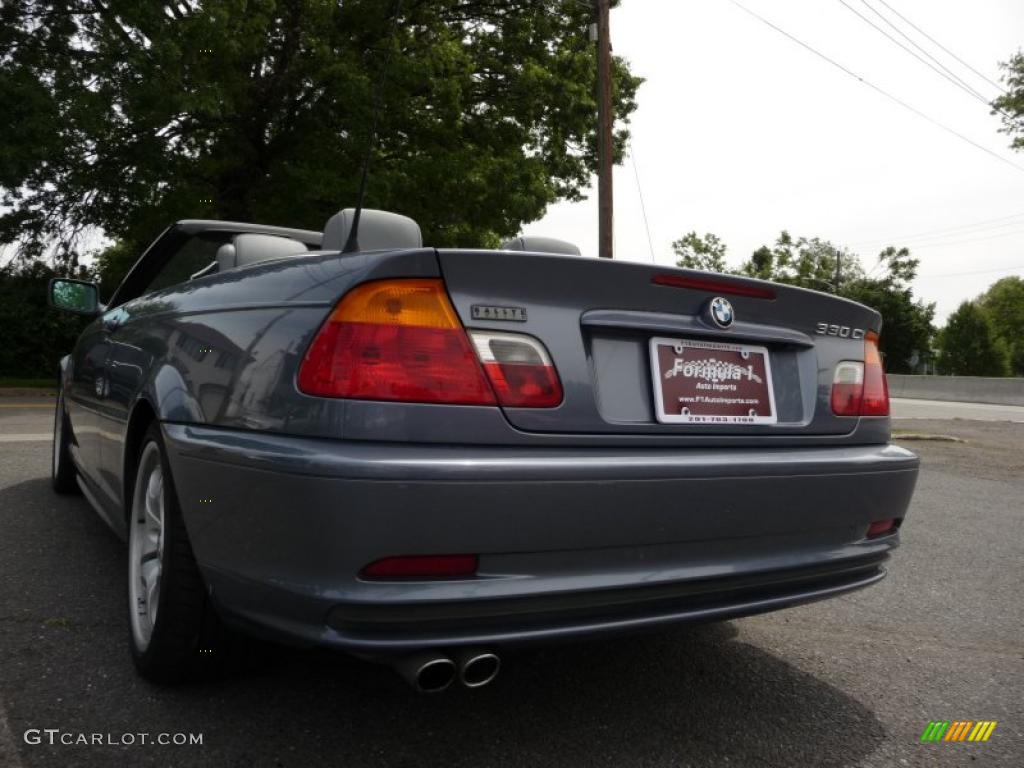 2001 3 Series 330i Convertible - Steel Grey Metallic / Grey photo #14