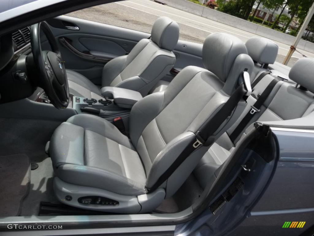 2001 3 Series 330i Convertible - Steel Grey Metallic / Grey photo #20