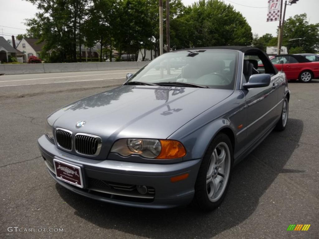 2001 3 Series 330i Convertible - Steel Grey Metallic / Grey photo #24