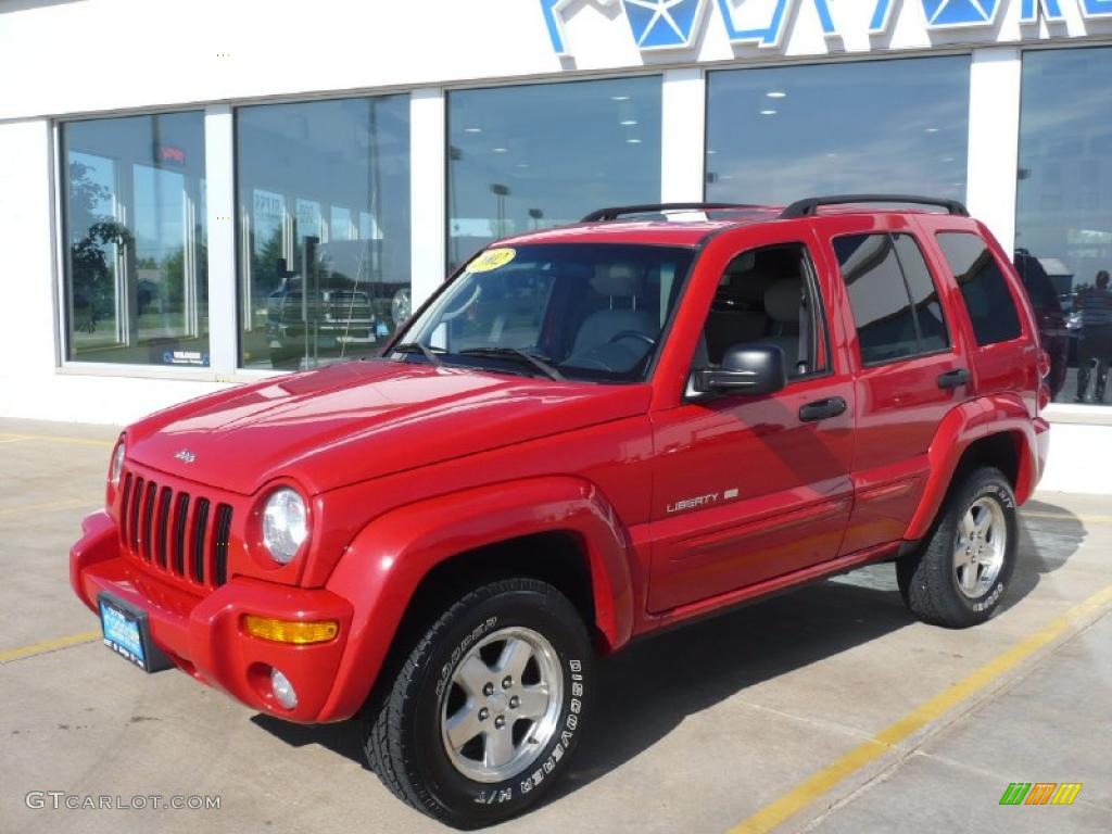 2002 Liberty Limited 4x4 - Flame Red / Dark Slate Gray photo #6