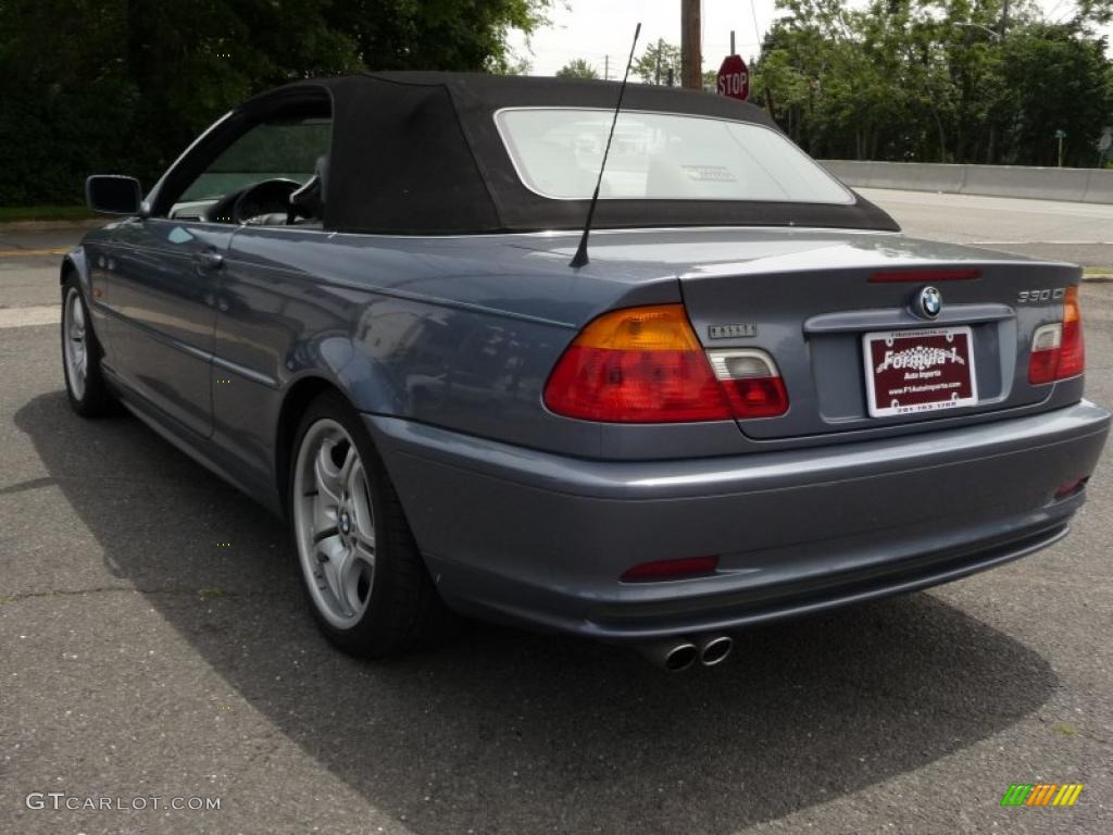 2001 3 Series 330i Convertible - Steel Grey Metallic / Grey photo #28