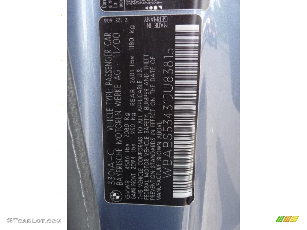 2001 3 Series 330i Convertible - Steel Grey Metallic / Grey photo #30