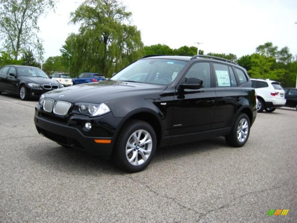 2010 X3 xDrive30i - Jet Black / Black photo #1