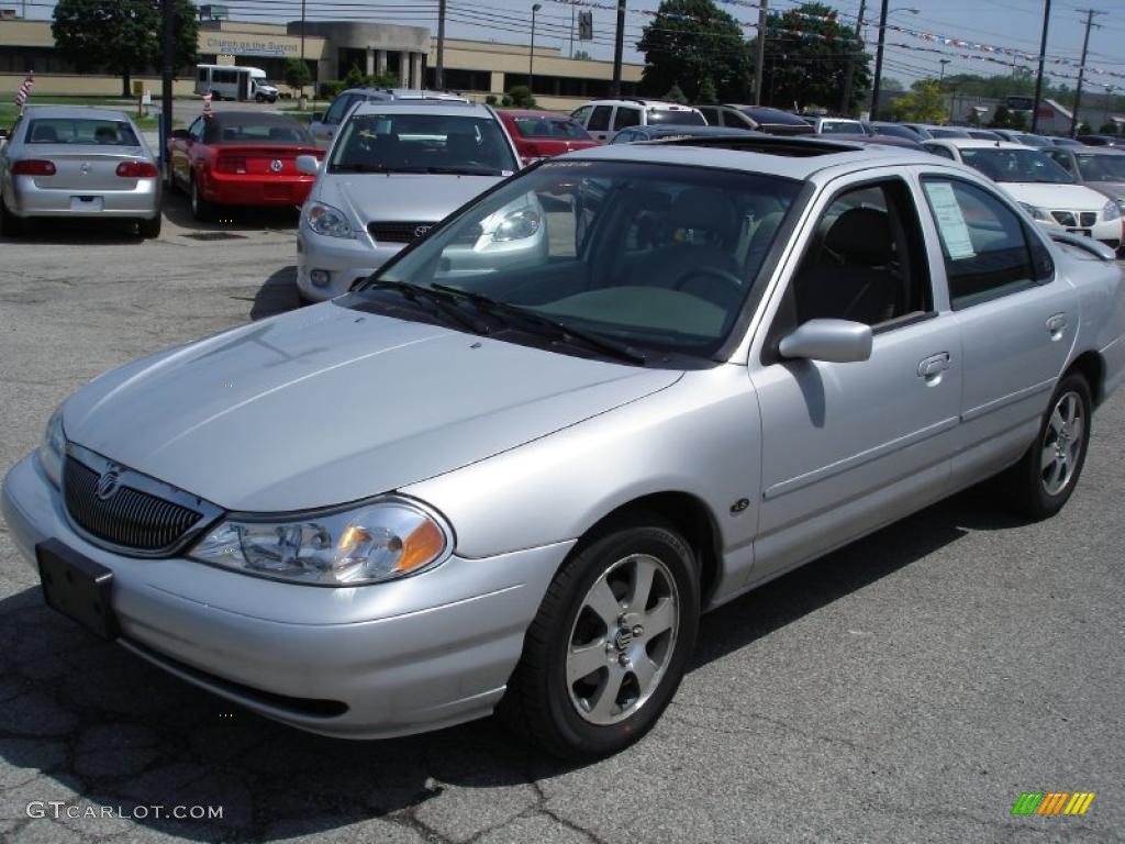 1999 Mystique LS - Silver Frost Metallic / Greystone photo #1