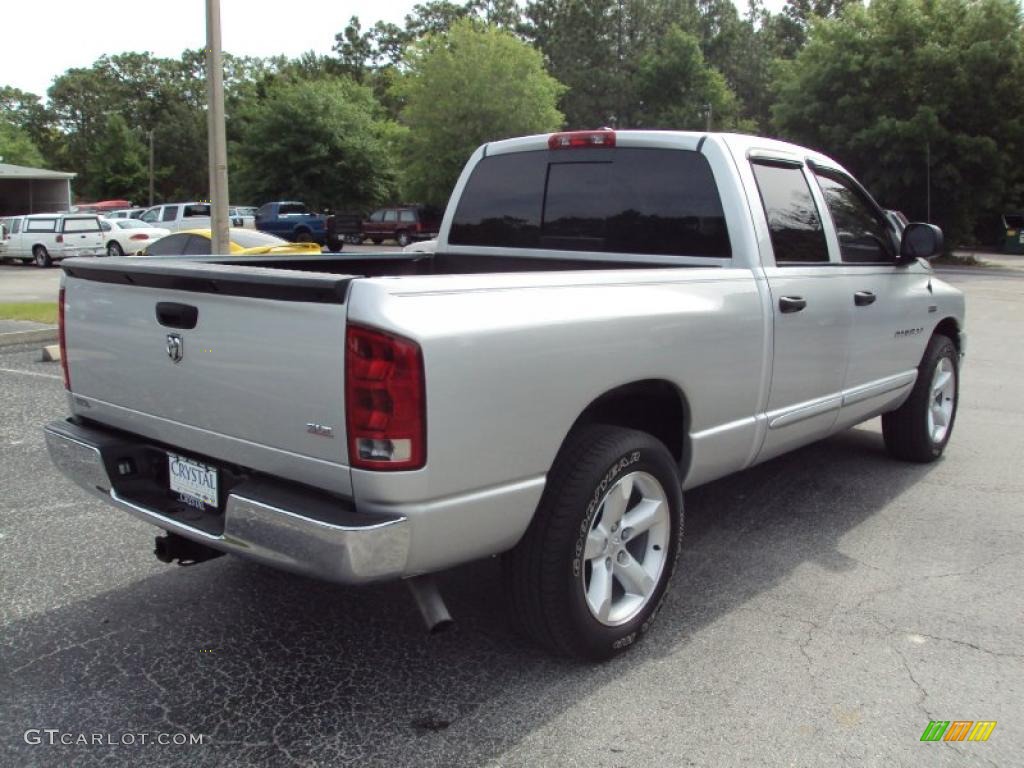 2006 Ram 1500 SLT Quad Cab - Bright Silver Metallic / Medium Slate Gray photo #8