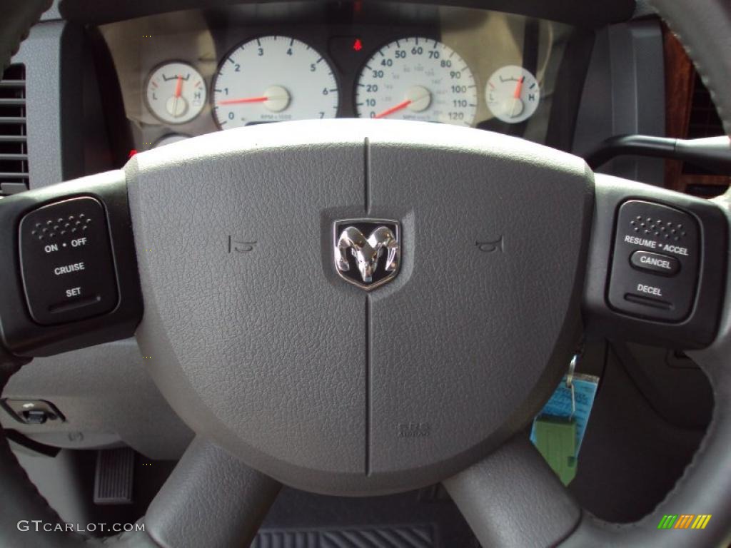 2006 Ram 1500 SLT Quad Cab - Bright Silver Metallic / Medium Slate Gray photo #21