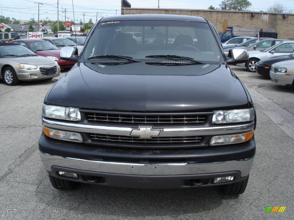 2000 Silverado 2500 LS Extended Cab 4x4 - Onyx Black / Graphite photo #2