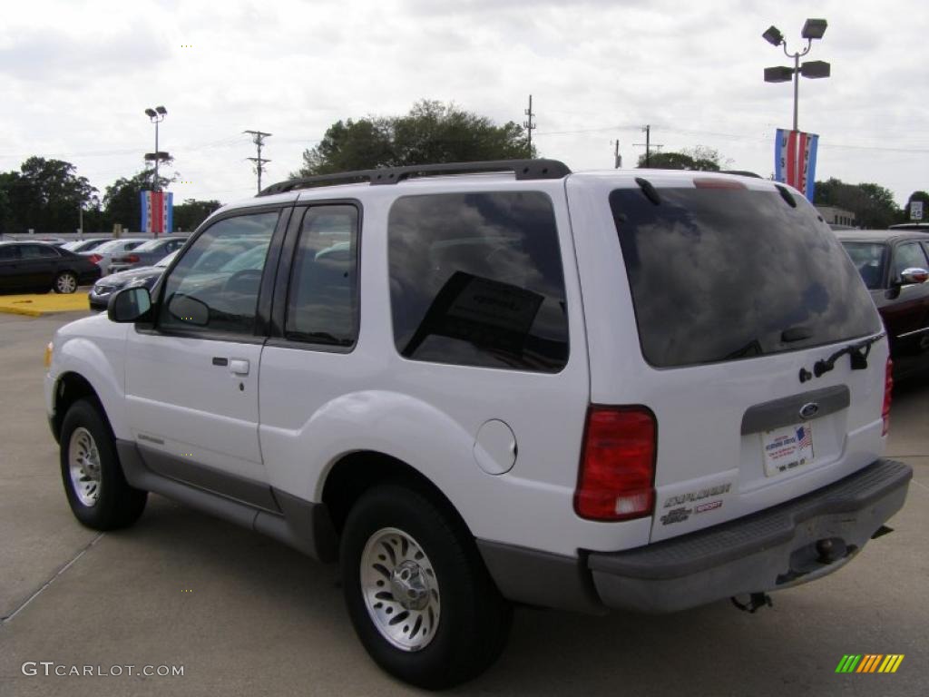 2001 Explorer Sport - Oxford White / Dark Graphite photo #3