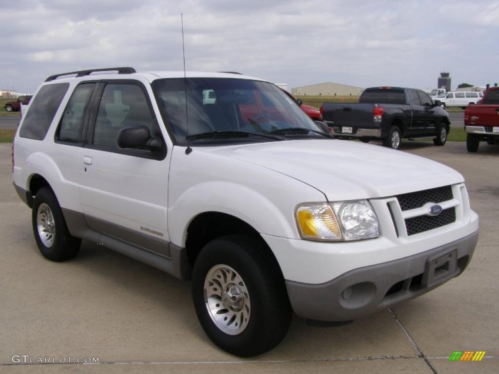 2001 Explorer Sport - Oxford White / Dark Graphite photo #7