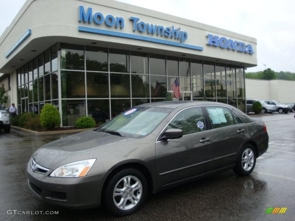 2007 Accord EX Sedan - Carbon Bronze Pearl / Ivory photo #1