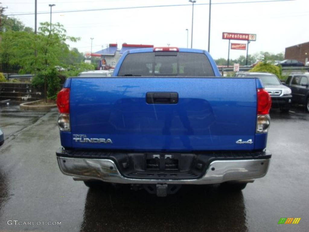 2008 Tundra Limited Double Cab 4x4 - Blue Streak Metallic / Graphite Gray photo #3