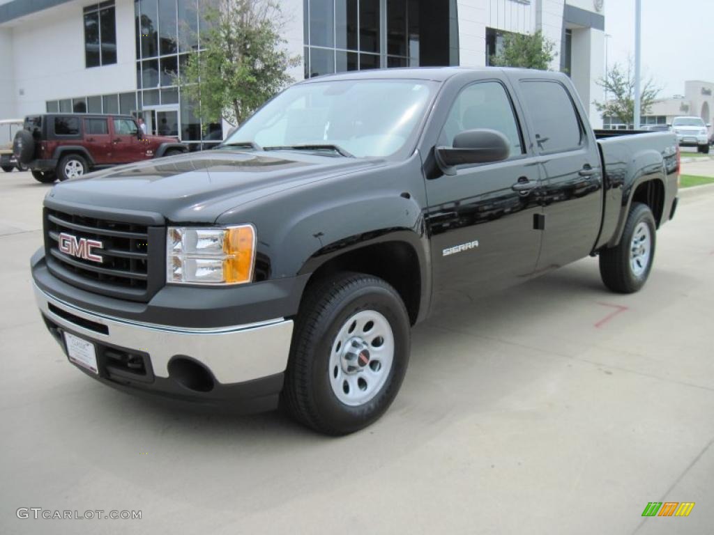 2010 Sierra 1500 Crew Cab 4x4 - Onyx Black / Dark Titanium photo #1