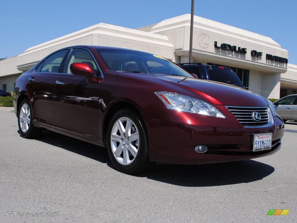 2007 ES 350 - Royal Ruby Red Metallic / Cashmere photo #1