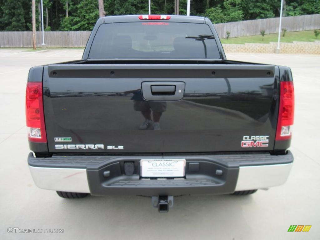 2010 Sierra 1500 SLE Texas Edition Crew Cab - Carbon Black Metallic / Ebony photo #6