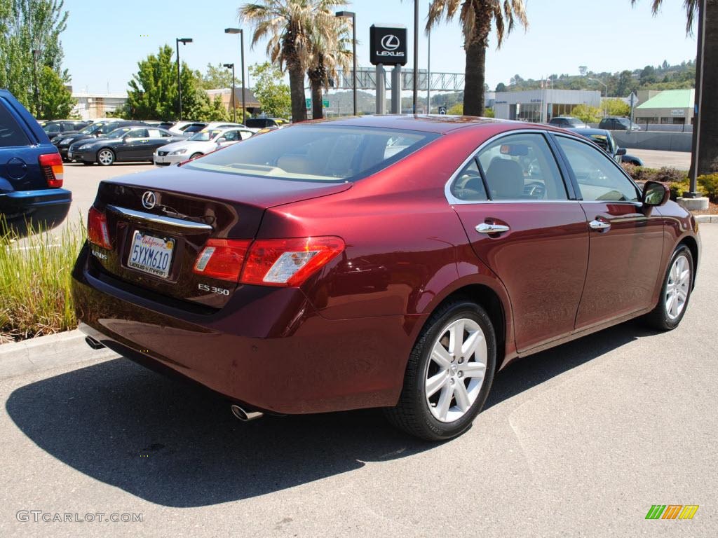 2007 ES 350 - Royal Ruby Red Metallic / Cashmere photo #7