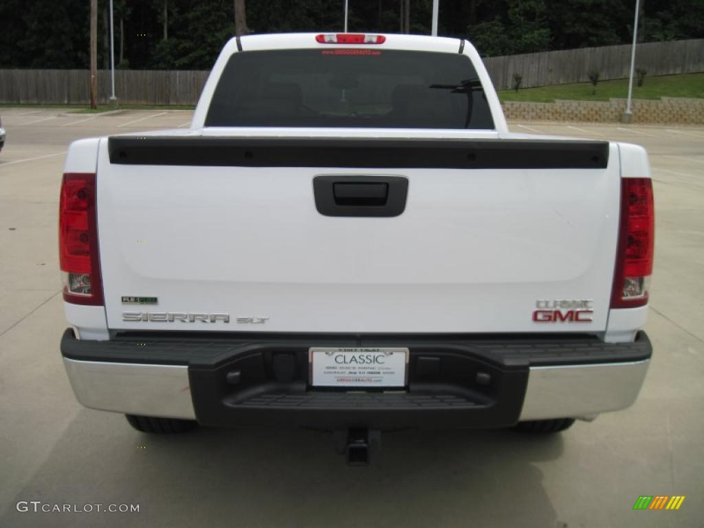 2010 Sierra 1500 SLT Crew Cab - Summit White / Very Dark Cashmere/Light Cashmere photo #6