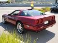 1990 Dark Red Metallic Chevrolet Corvette Coupe  photo #5