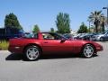 1990 Dark Red Metallic Chevrolet Corvette Coupe  photo #8