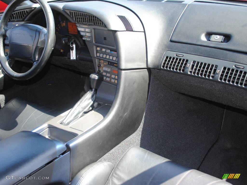 1990 Corvette Coupe - Dark Red Metallic / Black photo #10