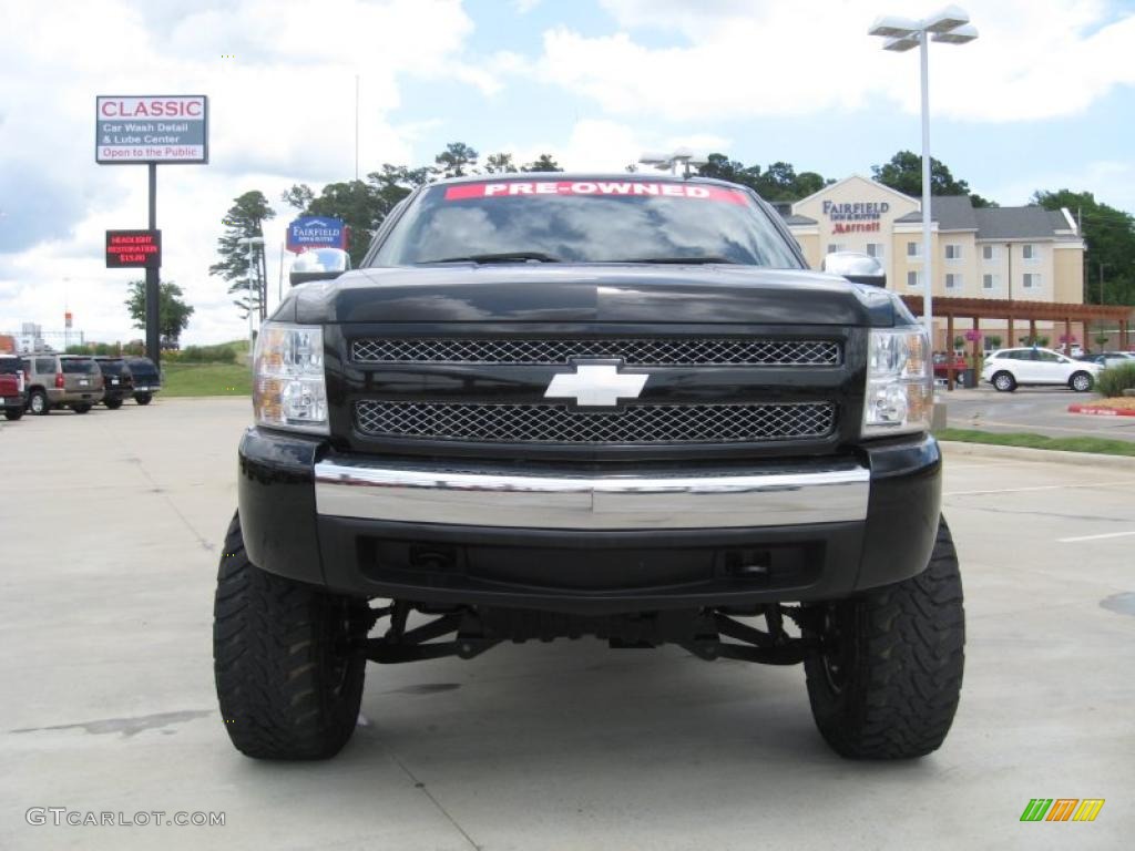 2007 Silverado 1500 LT Z71 Crew Cab 4x4 - Black / Light Titanium/Dark Titanium Gray photo #14