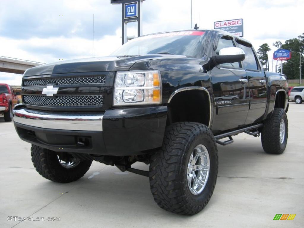 2007 Silverado 1500 LT Z71 Crew Cab 4x4 - Black / Light Titanium/Dark Titanium Gray photo #15