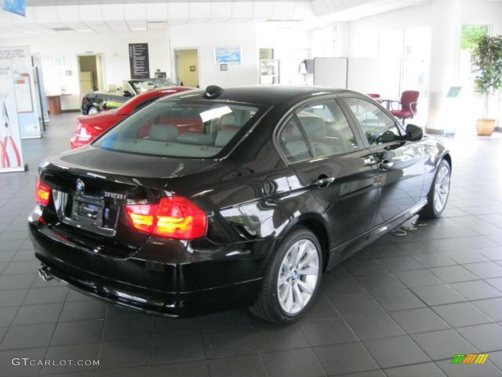 2011 3 Series 328i Sedan - Jet Black / Gray Dakota Leather photo #2