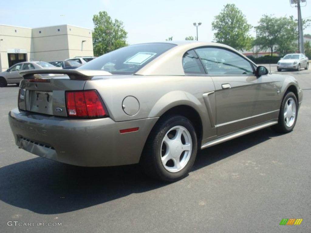 2002 Mustang V6 Coupe - Mineral Grey Metallic / Medium Graphite photo #6