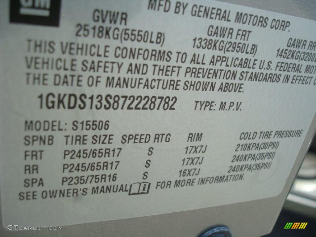 2007 Envoy SLE - Sand Beige Metallic / Ebony photo #26