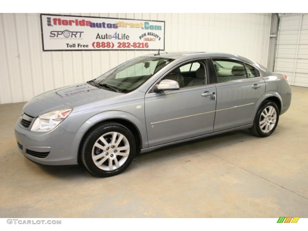 2007 Aura XE - Ocean Mist Metallic / Gray photo #4