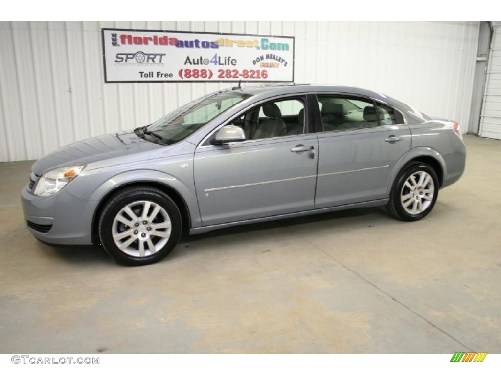 2007 Aura XE - Ocean Mist Metallic / Gray photo #8