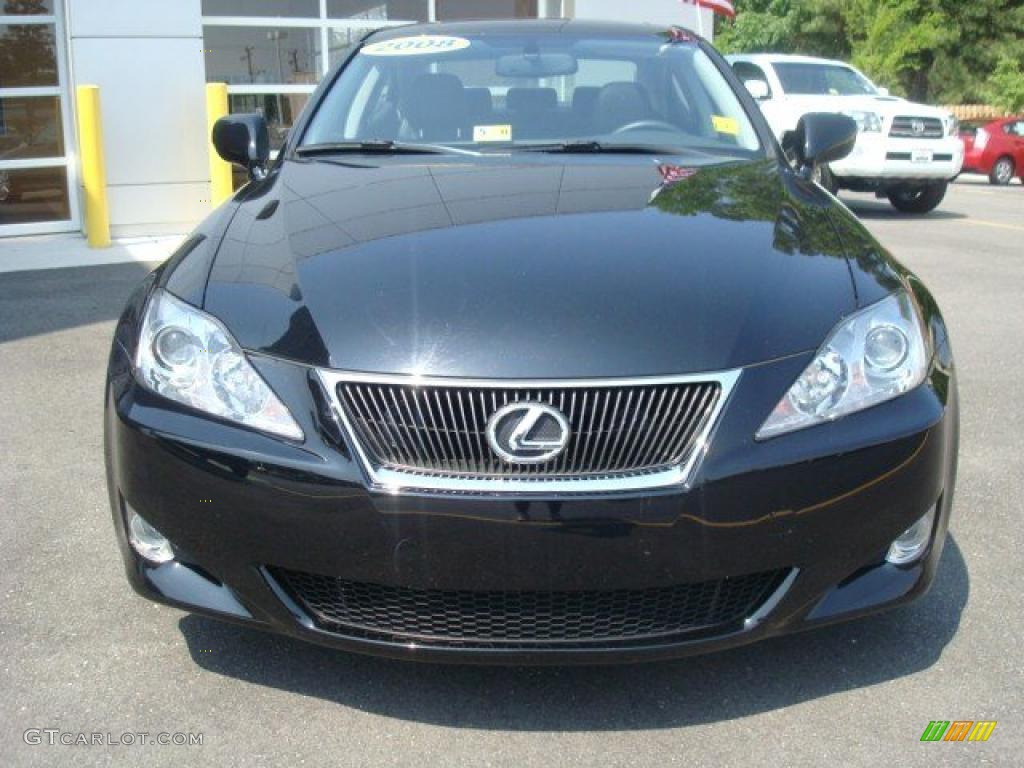 2008 IS 250 AWD - Obsidian Black / Black photo #8