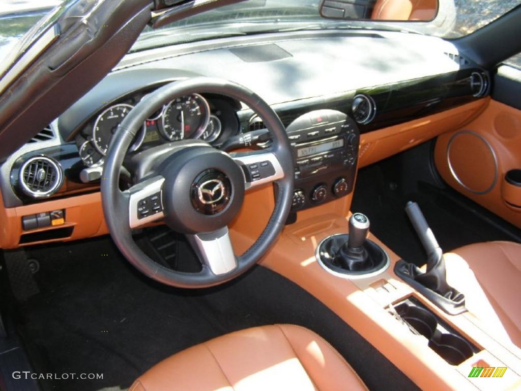 2006 MX-5 Miata Grand Touring Roadster - Nordic Green / Tan photo #10