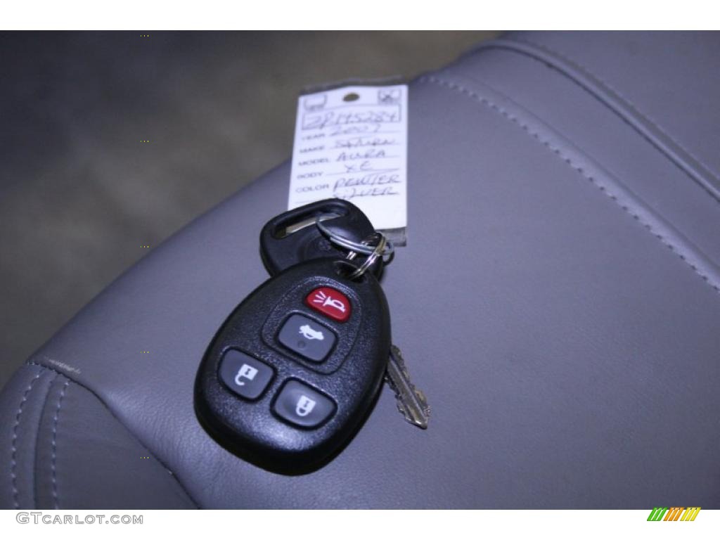 2007 Aura XE - Ocean Mist Metallic / Gray photo #44