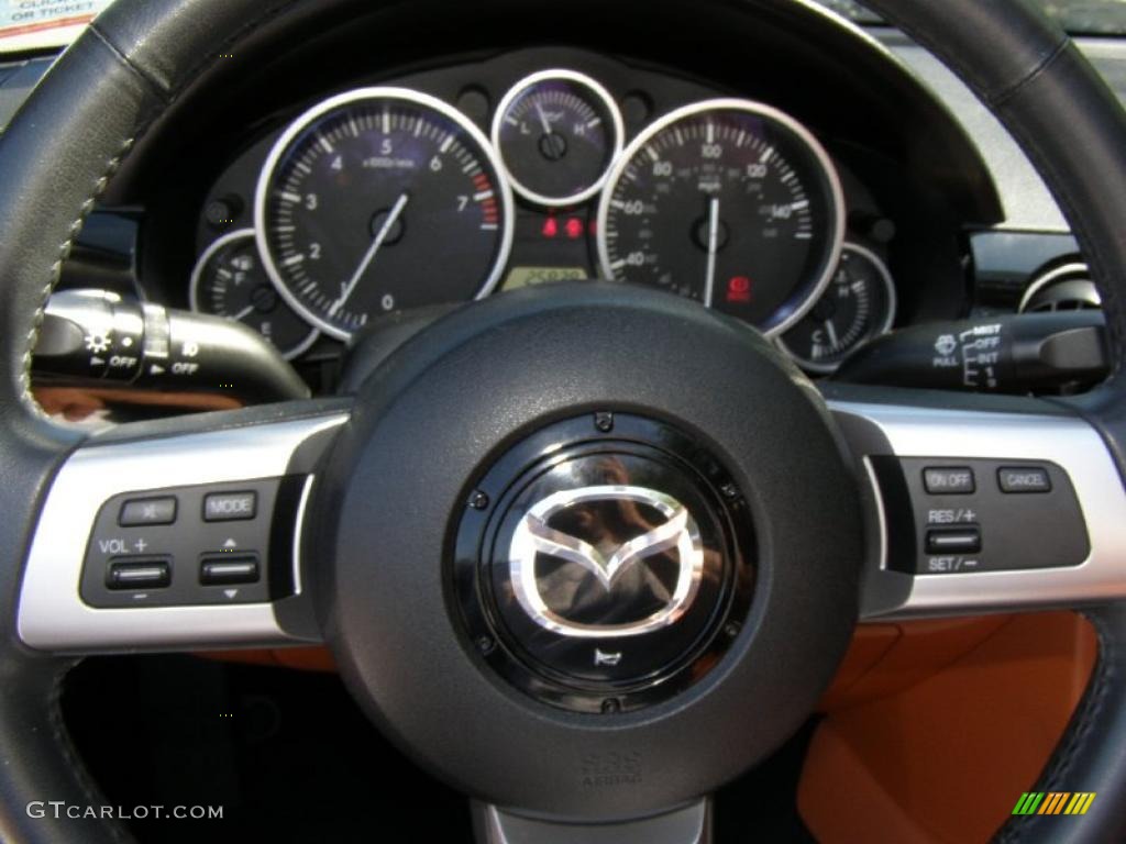 2006 MX-5 Miata Grand Touring Roadster - Nordic Green / Tan photo #17