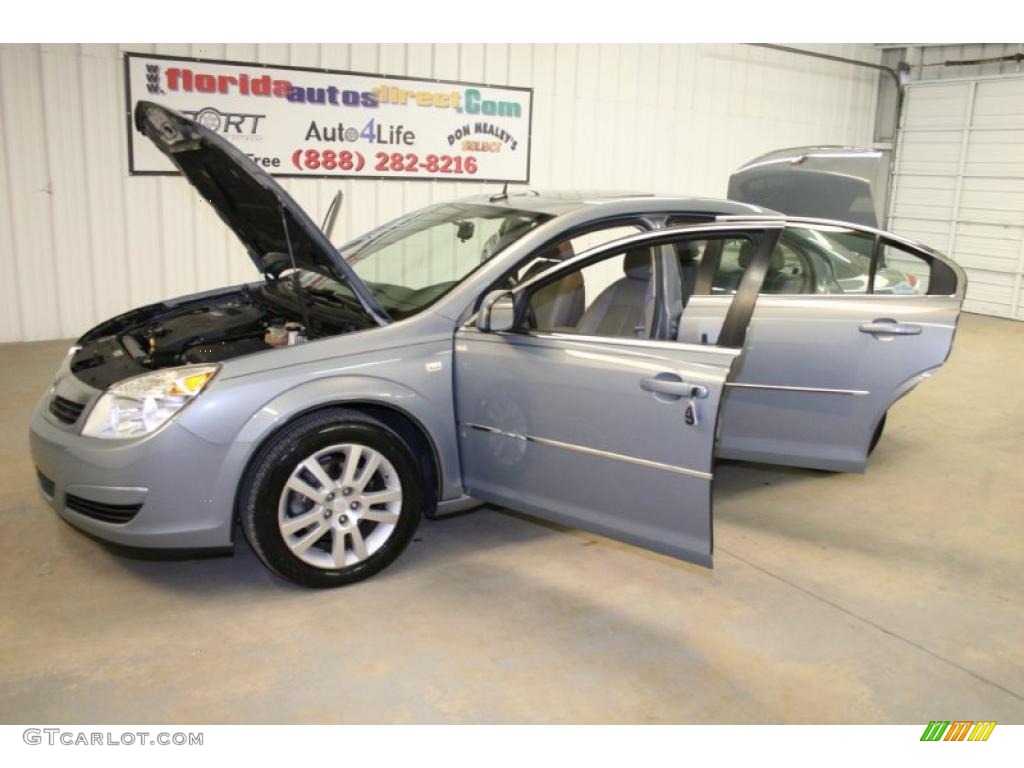 2007 Aura XE - Ocean Mist Metallic / Gray photo #54