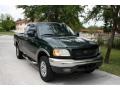 2001 Dark Highland Green Metallic Ford F150 Lariat SuperCab 4x4  photo #18