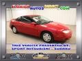 Bright Red 2001 Saturn S Series SC2 Coupe