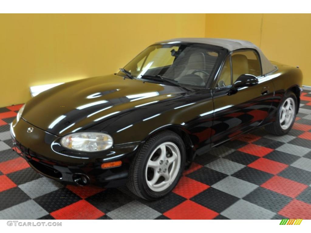 1999 MX-5 Miata Roadster - Brilliant Black / Tan photo #3