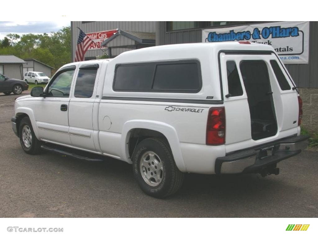 2003 Silverado 1500 LS Extended Cab - Summit White / Medium Gray photo #14