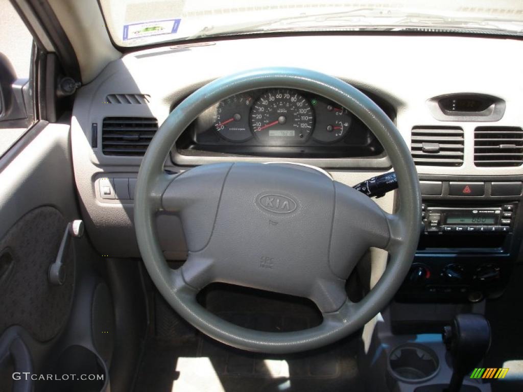 2005 Rio Sedan - Diamond Silver / Gray photo #13