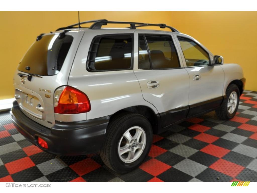 2004 Santa Fe GLS 4WD - Pewter / Gray photo #6